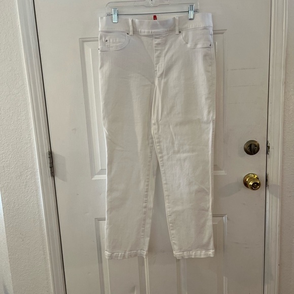 Spanx Shape Woman's White EveryWare Ankle Skinny Jeans Sz XL - Picture 12 of 12